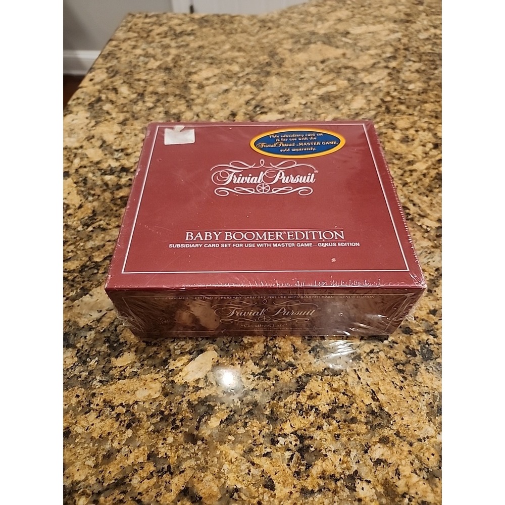 Trivial Pursuit Baby Boomer Edition Subsidary‎ Card Set package